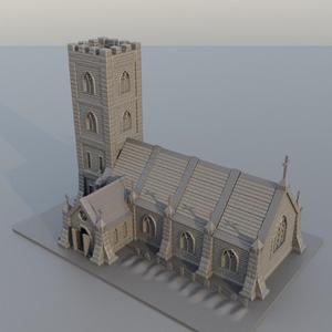 Small Church- Tabletop Terrain - 15 MM