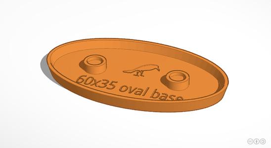60x35mm oval base (magnetic)