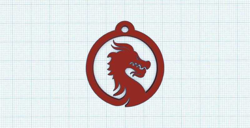 dragon keychain