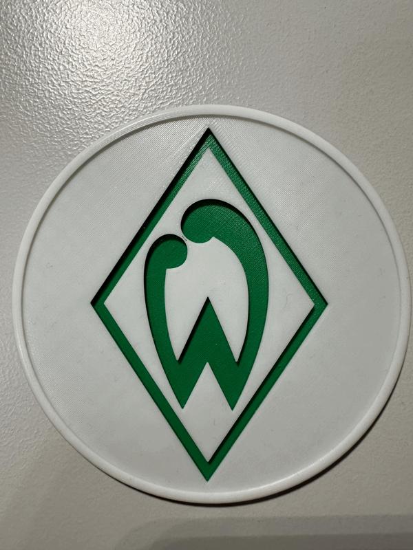 Werder Bremen logo coaster / Untersetzer