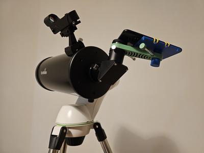 Astrophotography telescope phone stand