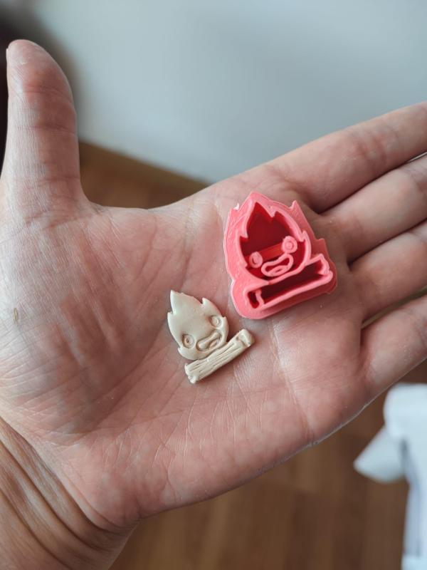 Cutter polymer clay calcifer polymer clay walking castle