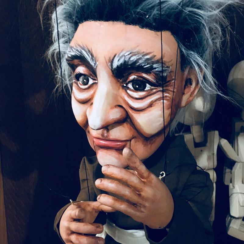 Aesop – marionette head with opening mouth