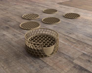 Geometric patern coasters