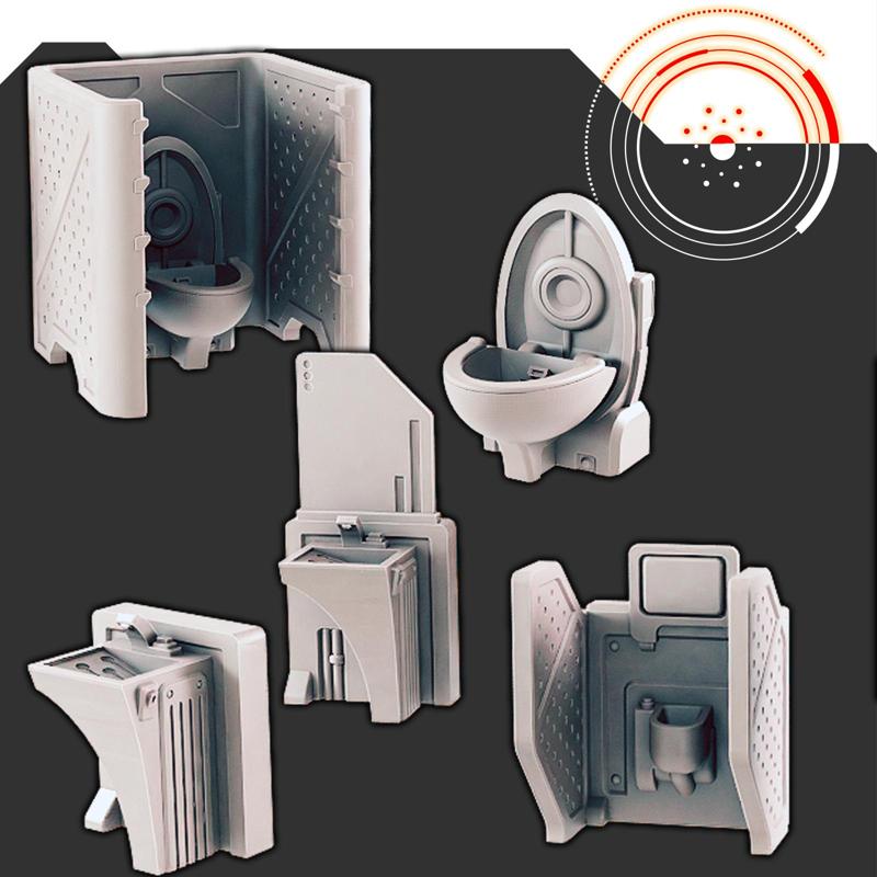 Sci-fi Scenery - Bathroom [Support-free]