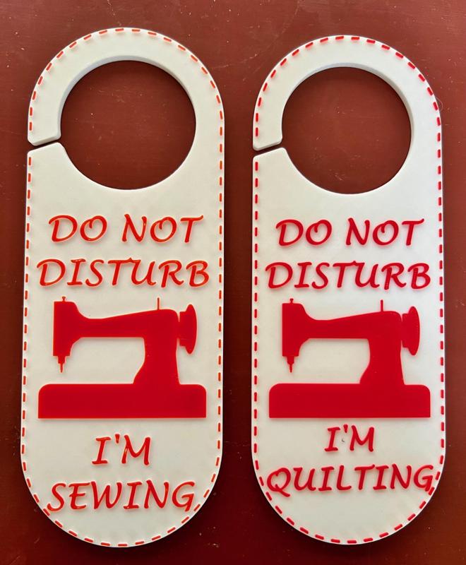 Do Not Disturb Door Hanger - Sewing (Multiple Languages)