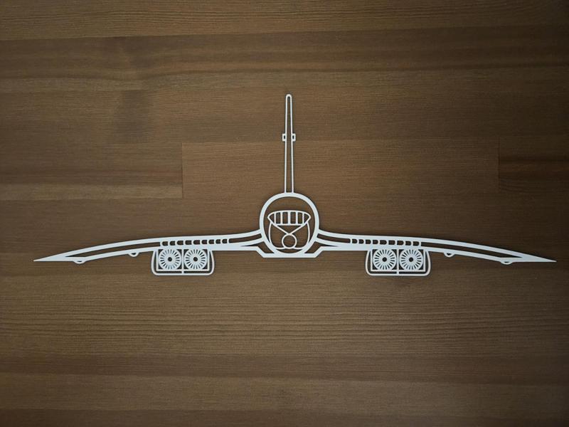 Concorde front view Wallart