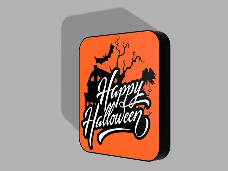 Happy Halloween LED Lightbox Sign
