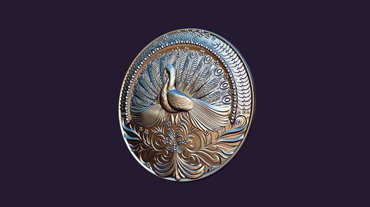 PEACOCK MEDALLION