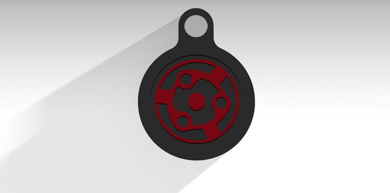 Madara Eternal Sharingan Keychain