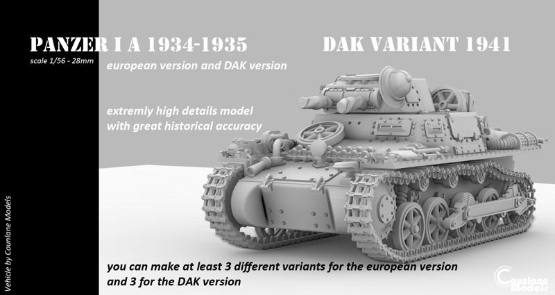 Panzer I A european and DAK versions
