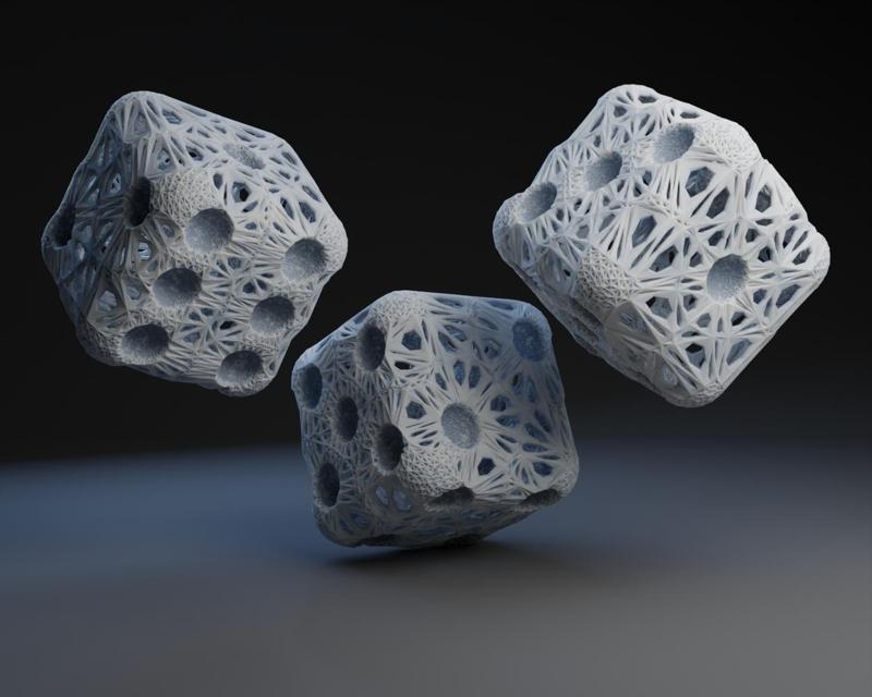 Xenomorphic Six-Sided Die