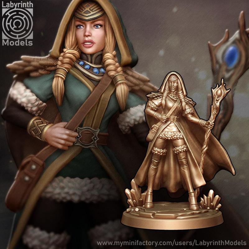 Priestess of Freya - 32mm scale