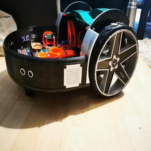 Lawn Mower Remixed RIM With rubber Tires