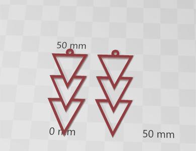 Cute elegant triangle earrings