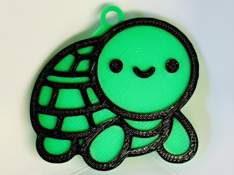 Happy Turtle Keychain