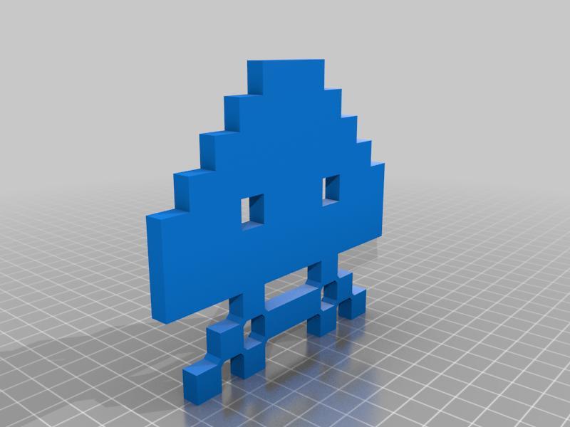 Basic classic space invaders normal pixelated