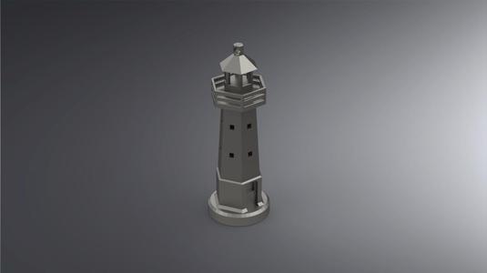 Lighthouse keychain