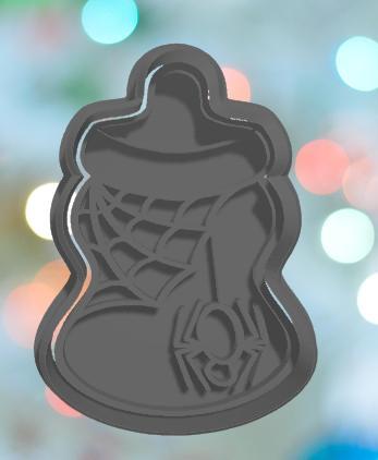 Spider Baby Bottle Cookie Cutter