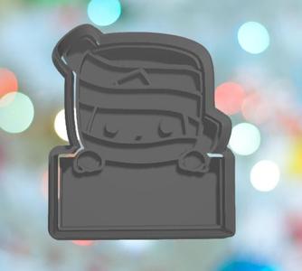 Halloween Mummy Plaque Cookie Cutter