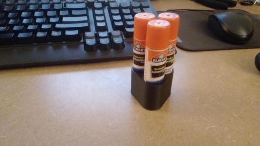 Magnetic glue stick holder