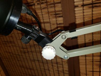 Scissor Lamp to GoPro Style Mount
