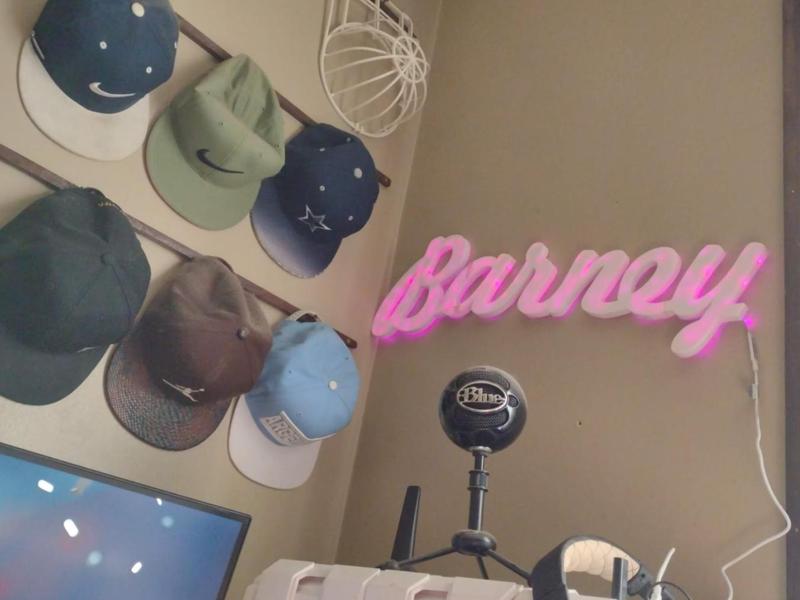 3d Name Plate Barney