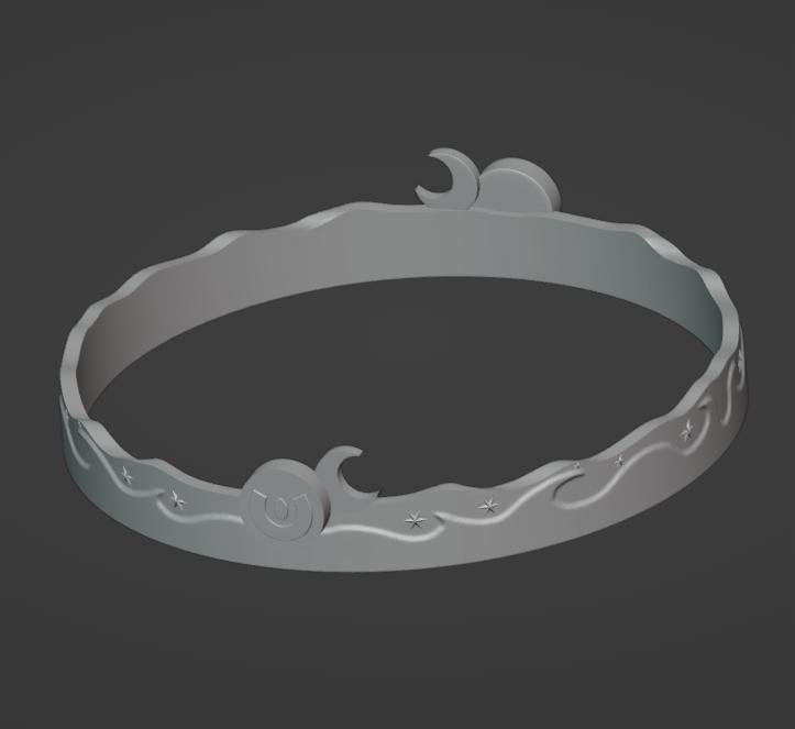 MOON RING 3D STL FILE | MOON RING DIGITAL FILE