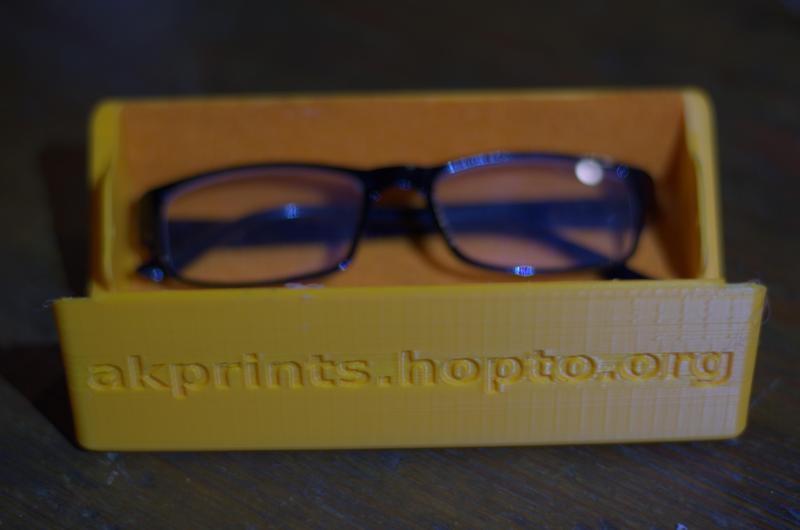 glasses case (print in place)