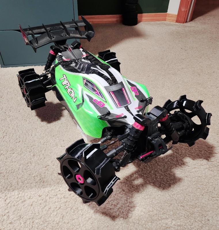 Paddle Tires and Rims for ARRMA Typhon Mega