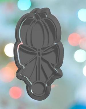 Baby Shower Pumpkin Rattle Cookie Cutter