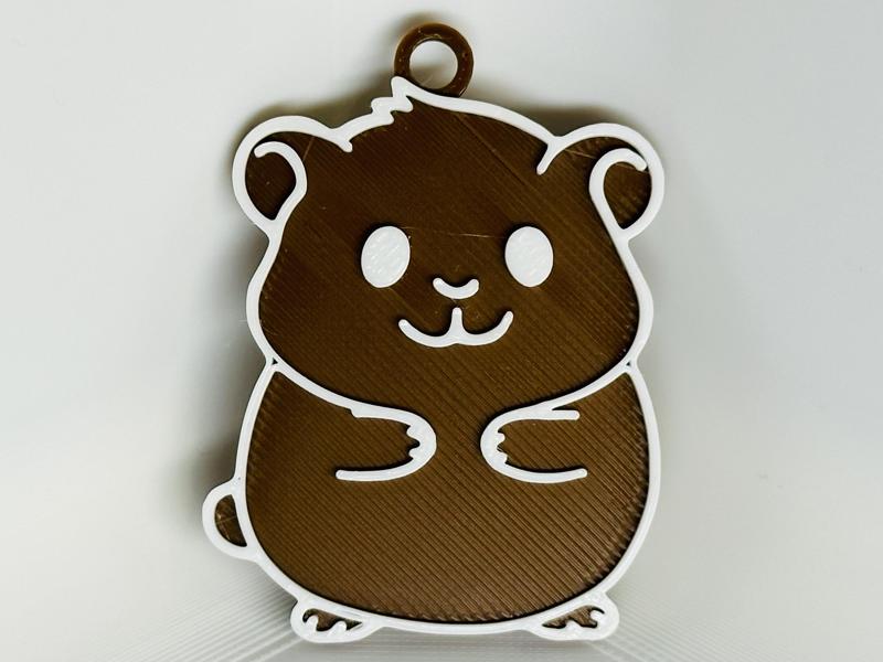 Cute Hamster Keychain