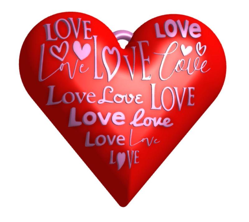 Heart Charm Keychain