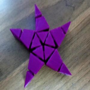 Articulated star with hidden links
