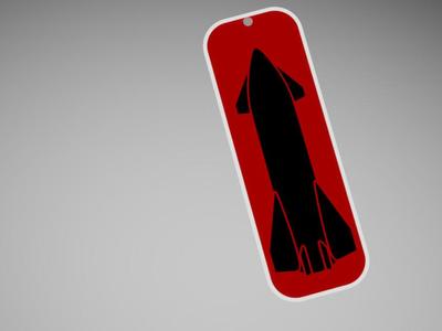SpaceX Starship keychain (Remove before flight)