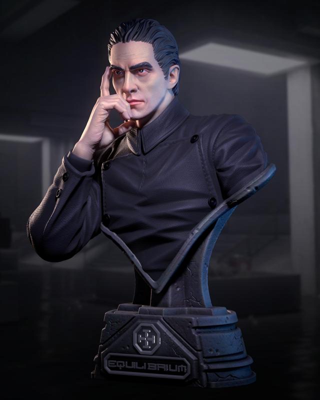 Equilibrium - Christian Bale bust for 3d printing 3D print model