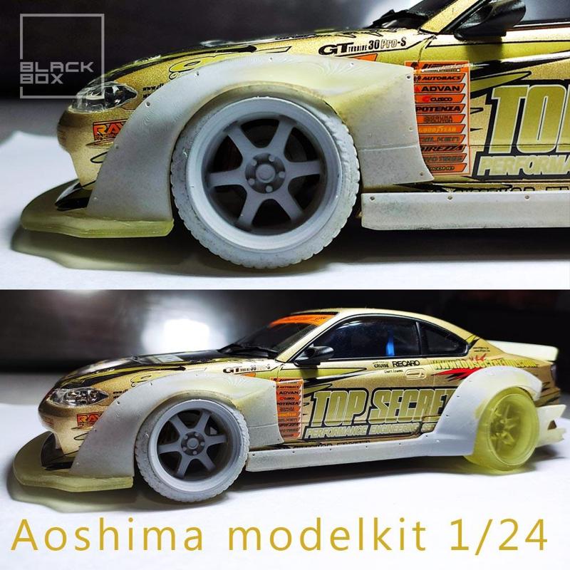 WIDEBODY SET FOR SILVIA S15 - 1/64 1/43 1/24 1/18 1/10....