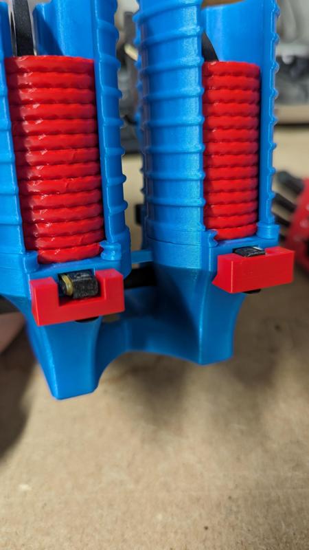 Stop for gatling disk shooter