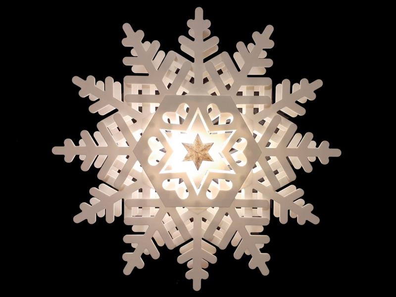 Big shining snowflake - 38 cm 
