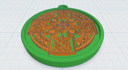 Celtic Round Cross 14