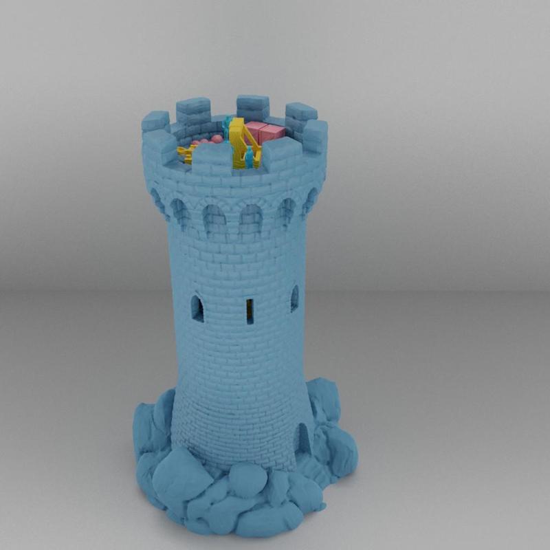 Round Tower - Tabletop Terrain - 28 MM