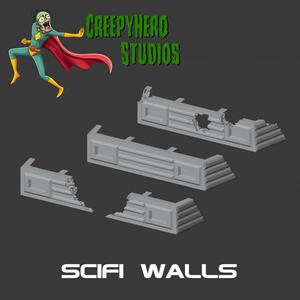 Science Fiction Low Wall Set
