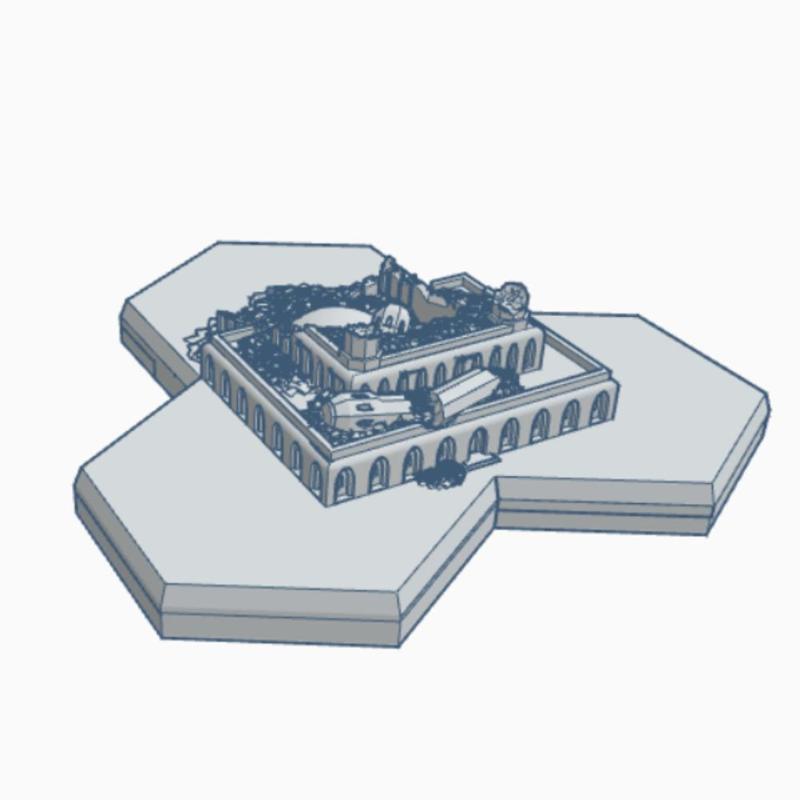 Ruined Shrine Hex Map Scale HMSDWR007