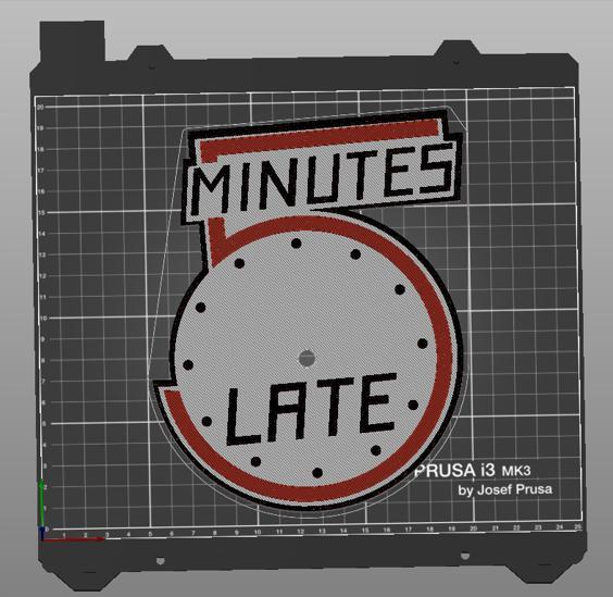5 Minutes Late Clock