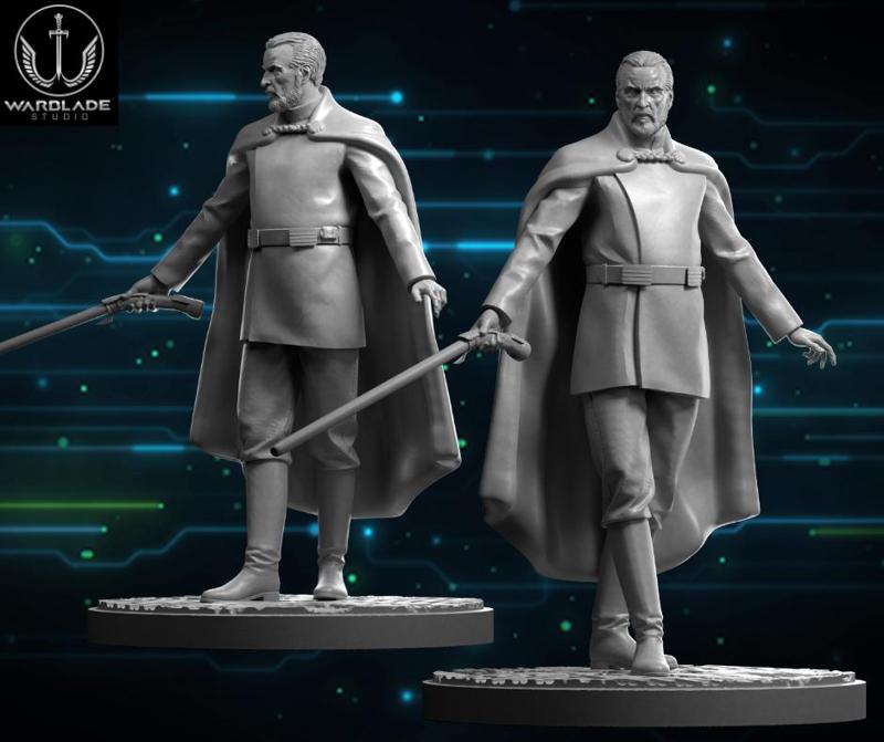 star wars shatterpoint dooku presupported included