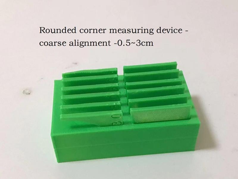 corner measuring device - coarse alignment 0.5~3cm
