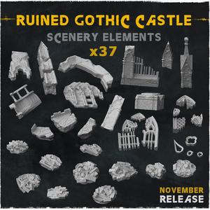 Ruined Gothic Castle - Scenery Elements