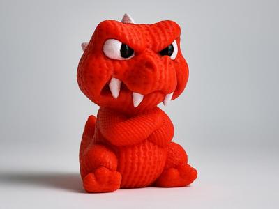 Grumpy Knitted T-Rex Dinosaur - Angry Cute Animal