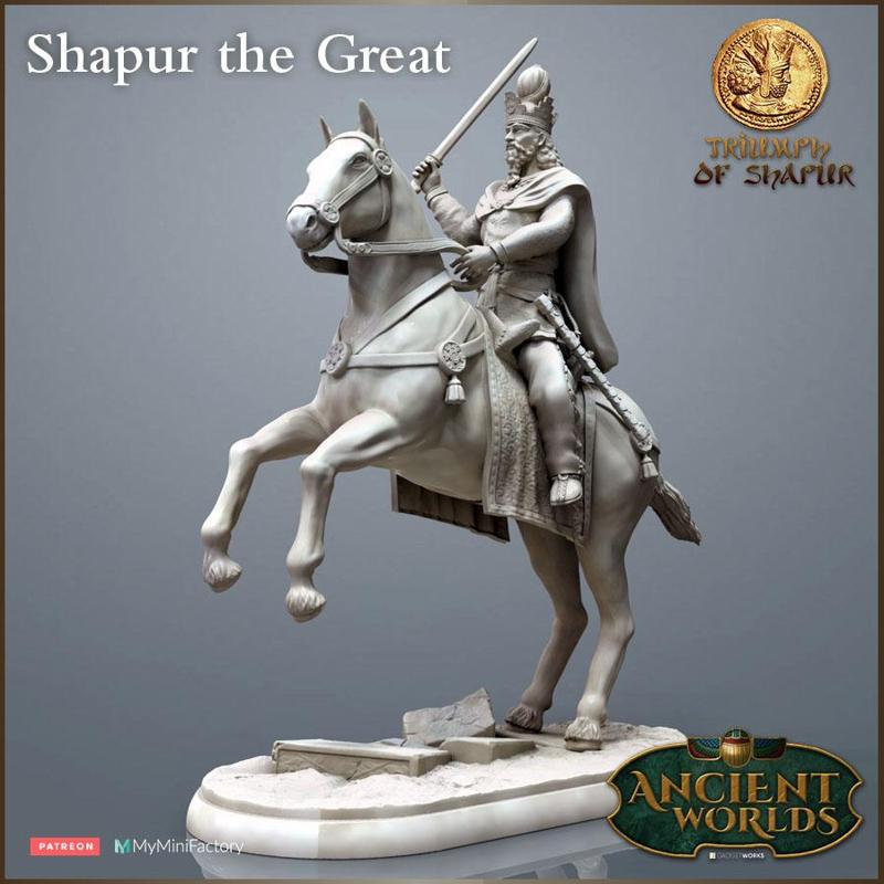 Sasanian King on Horse - Triumph of Shapur