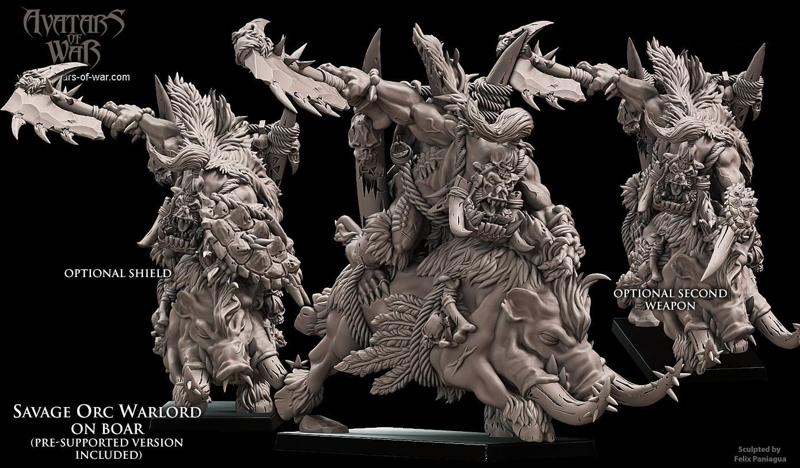 Savage Orc Warlord on boar